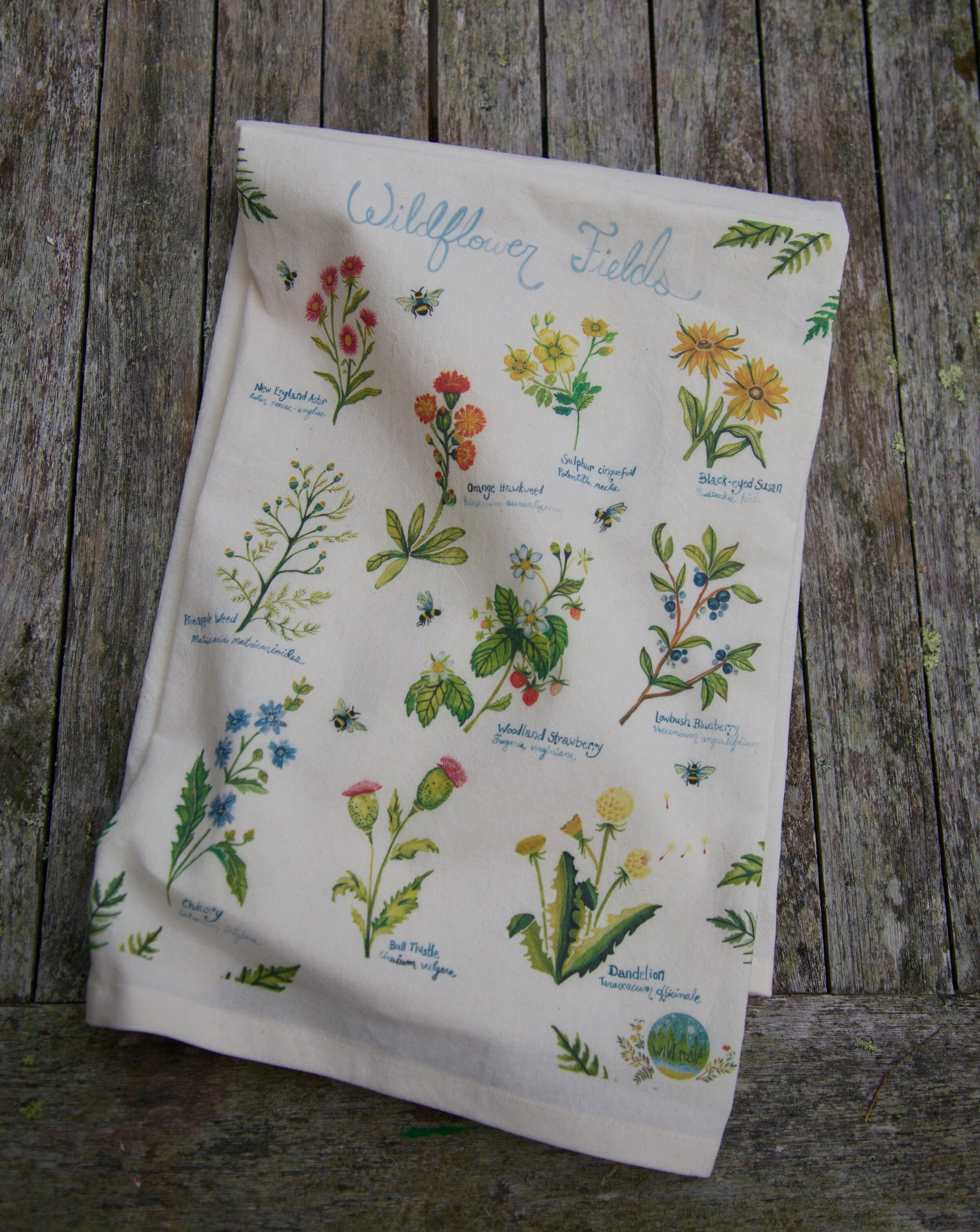 Wildflower Fields Tea Towel