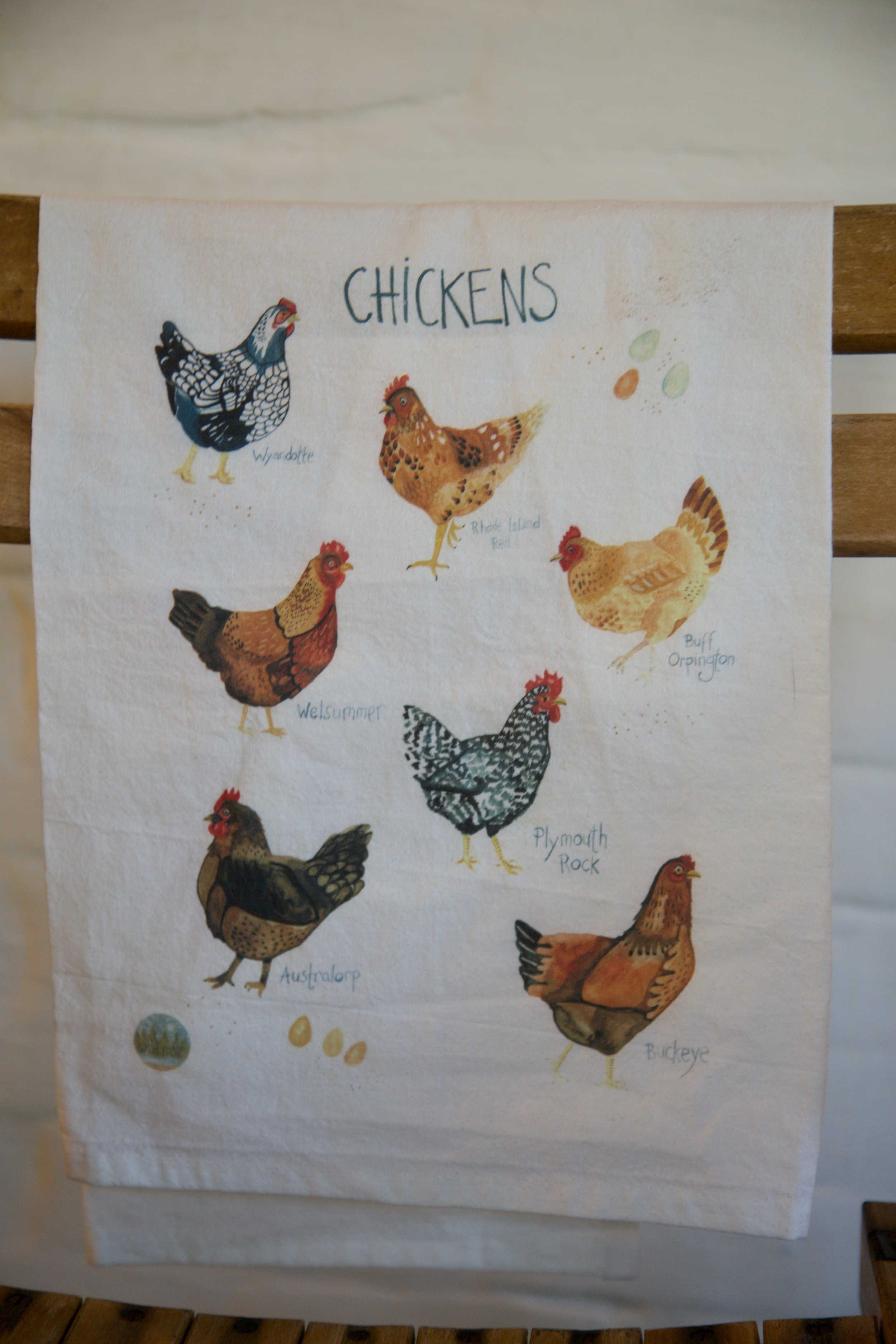 Chickens! Tea Towel