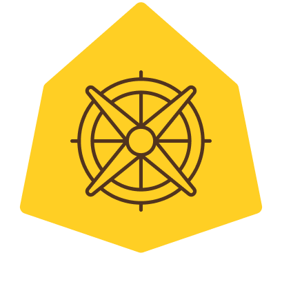 Yellow pentagon-shaped warning sign with a windmill icon inside.