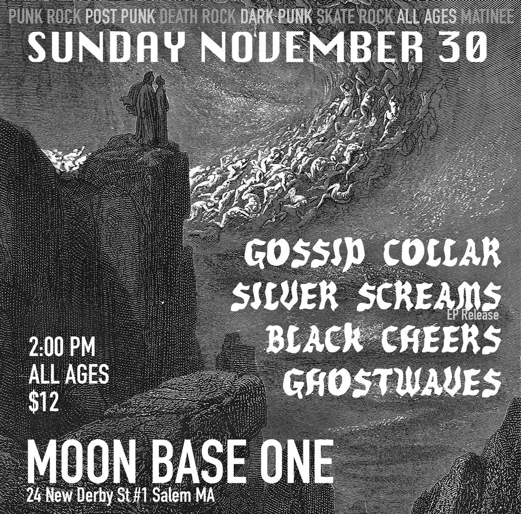  Ghostwaves Black Cheers Silver Screams Gossip Collar