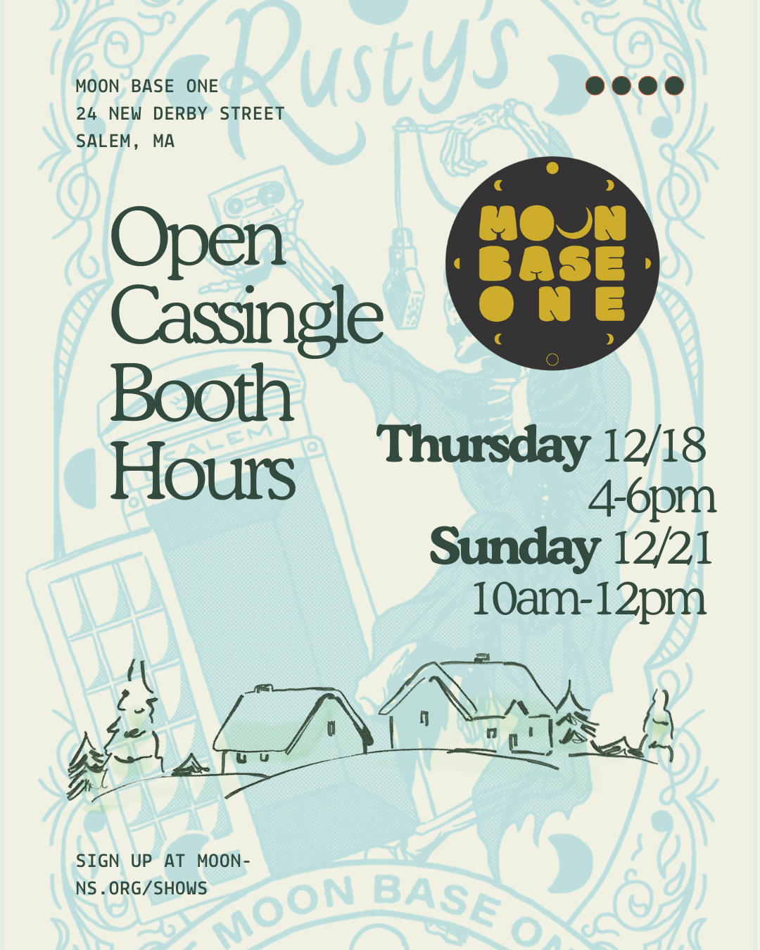 Open Cassingle Booth Hours