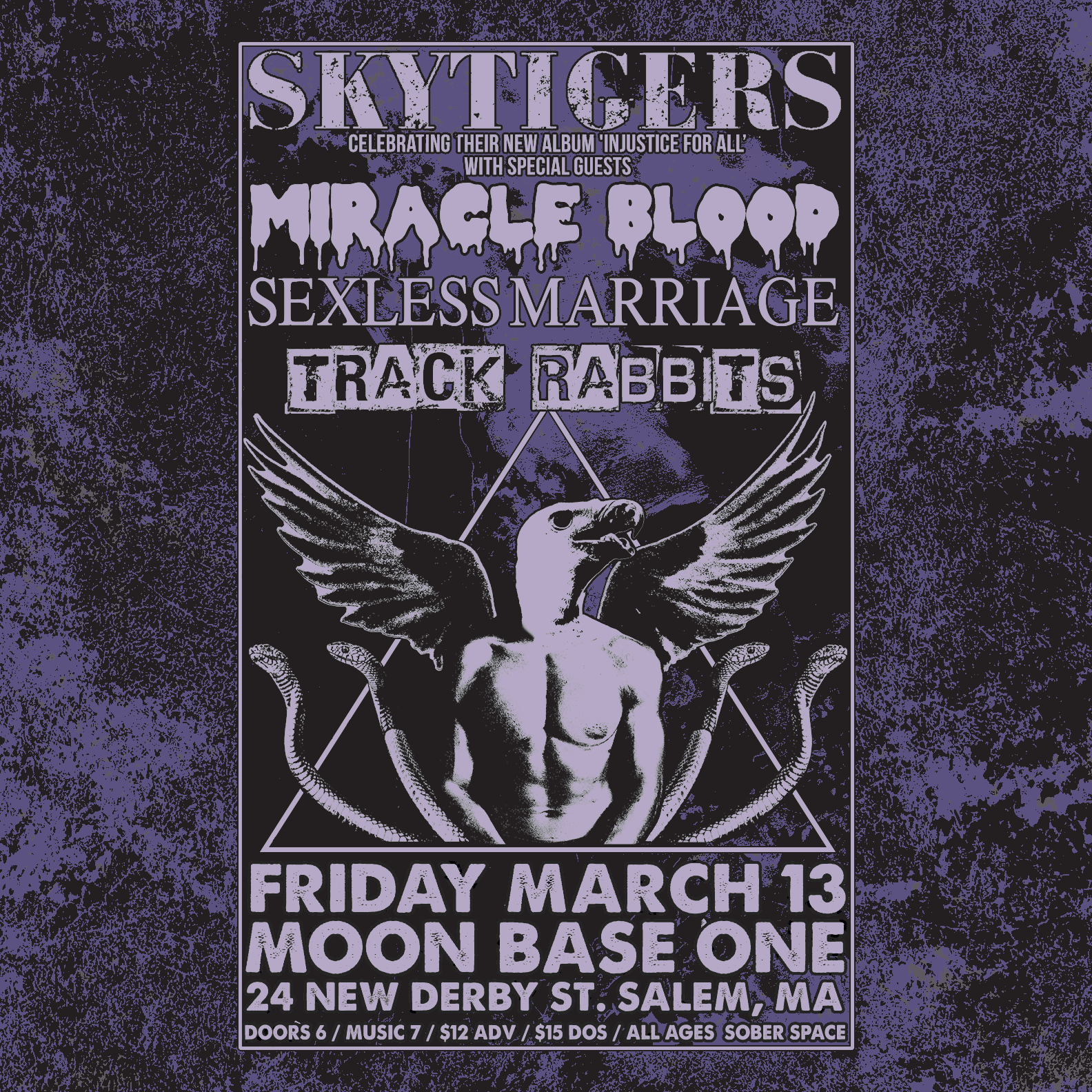 3/13/2026 SkyTigers, Miracle Blood, Sexless Marriage, Track Rabbits