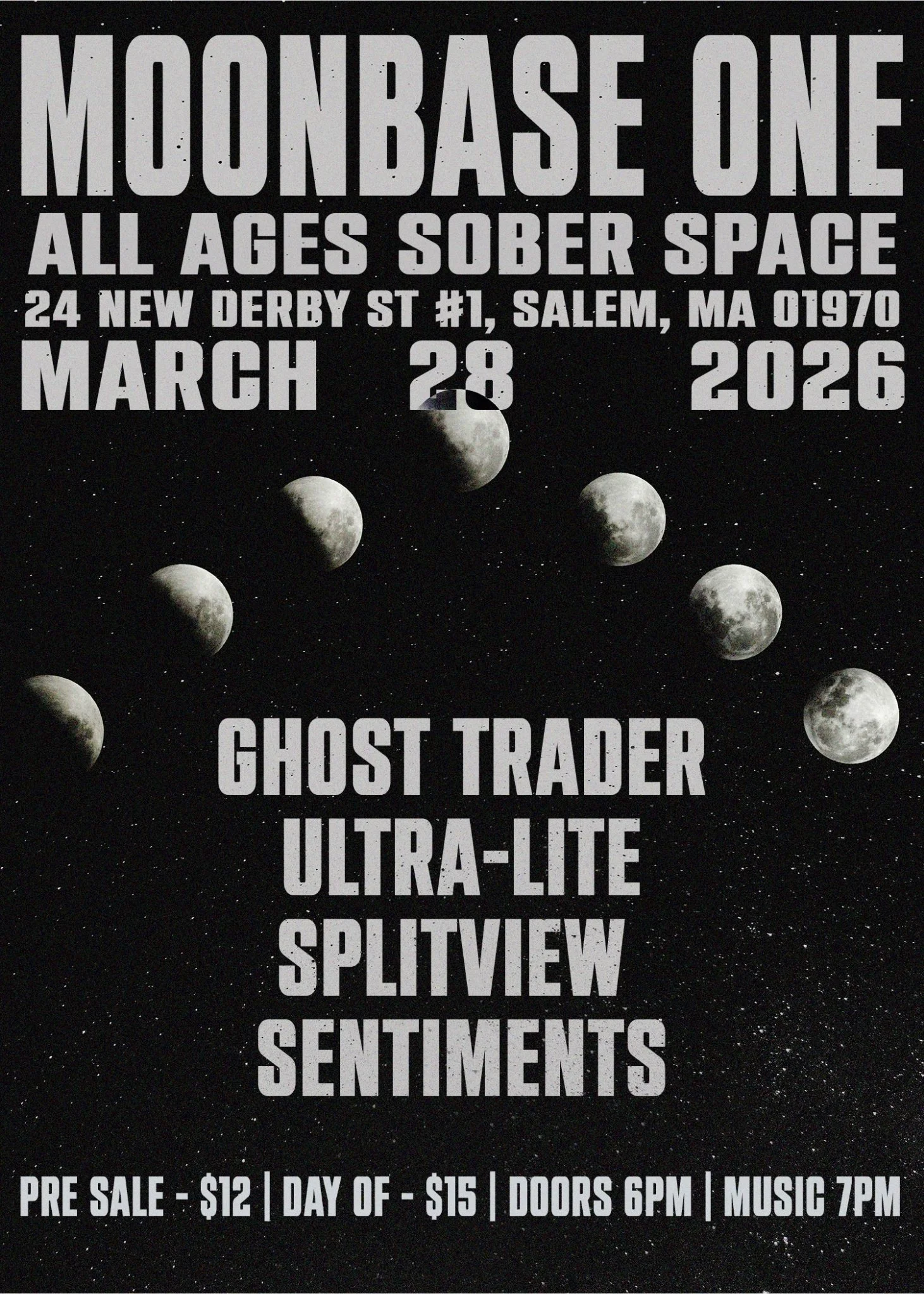 *** CANCELED (moved to Deep Cuts) *** 3/28/2026 Ghost Trader, Ultra-Lite, Splitview, Sentiments