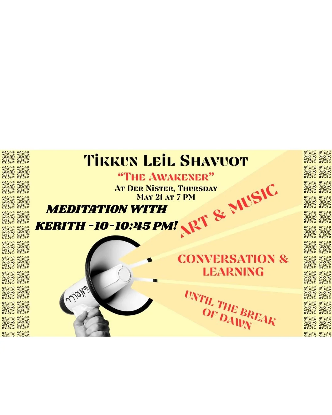 Tikkun Leil Shavuot MEDITATION