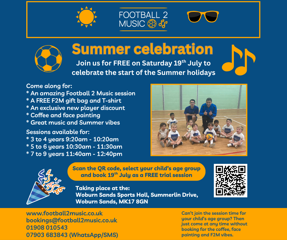Join us on Saturday 19th July and celebrate the start of the school Summer holidays