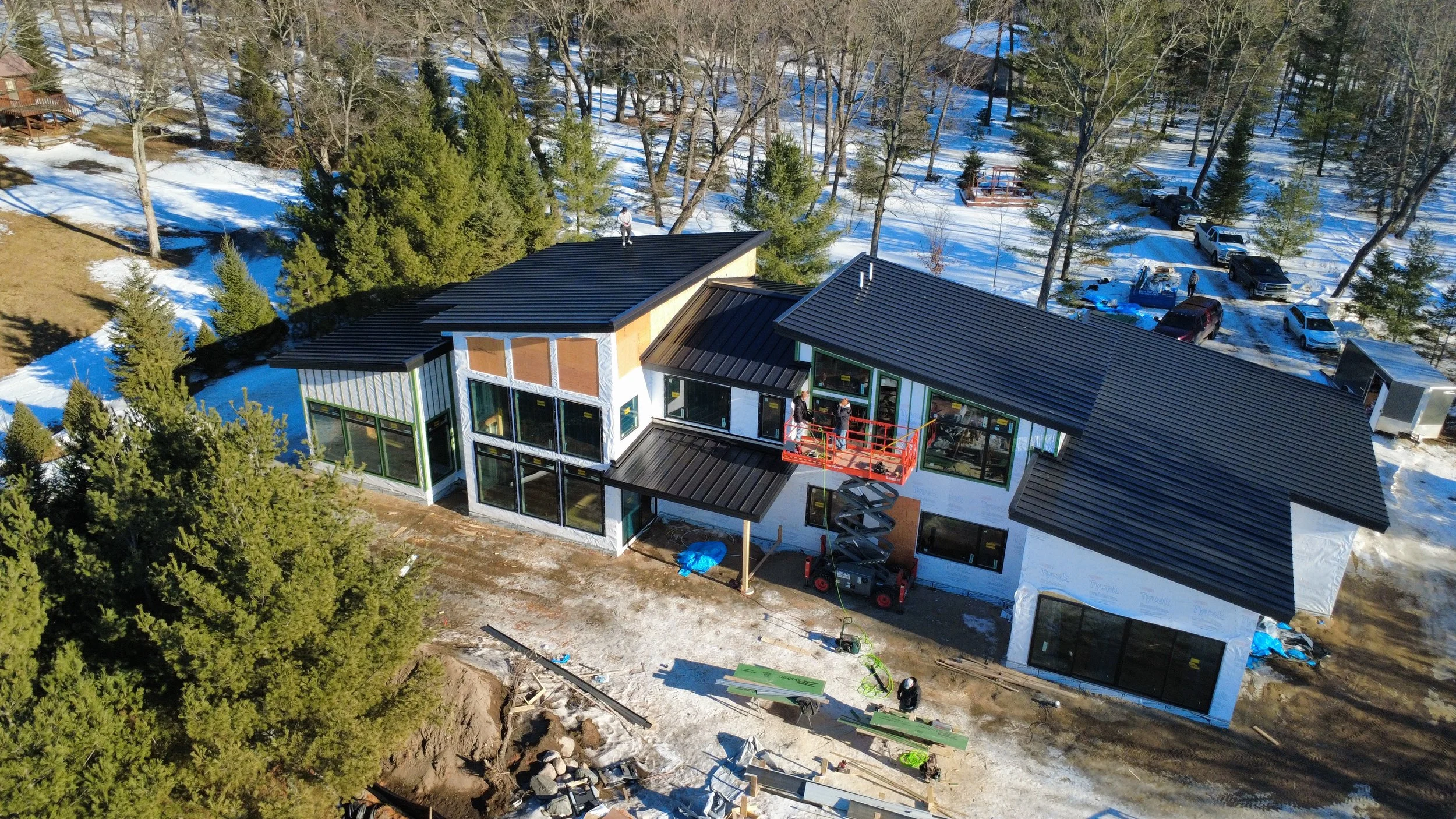 Black Standing Seam Roof