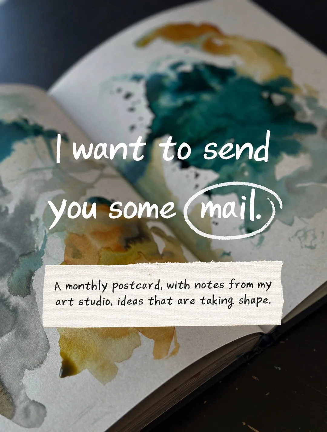 A myriad of ideas, questions, seed moments lead to a finished artwork.

&ldquo;Notes from the Studio&rdquo; postcard membership is my way of releasing these moments out to you, allowing the spontaneity and curiosity of them to leave my sketchbooks an