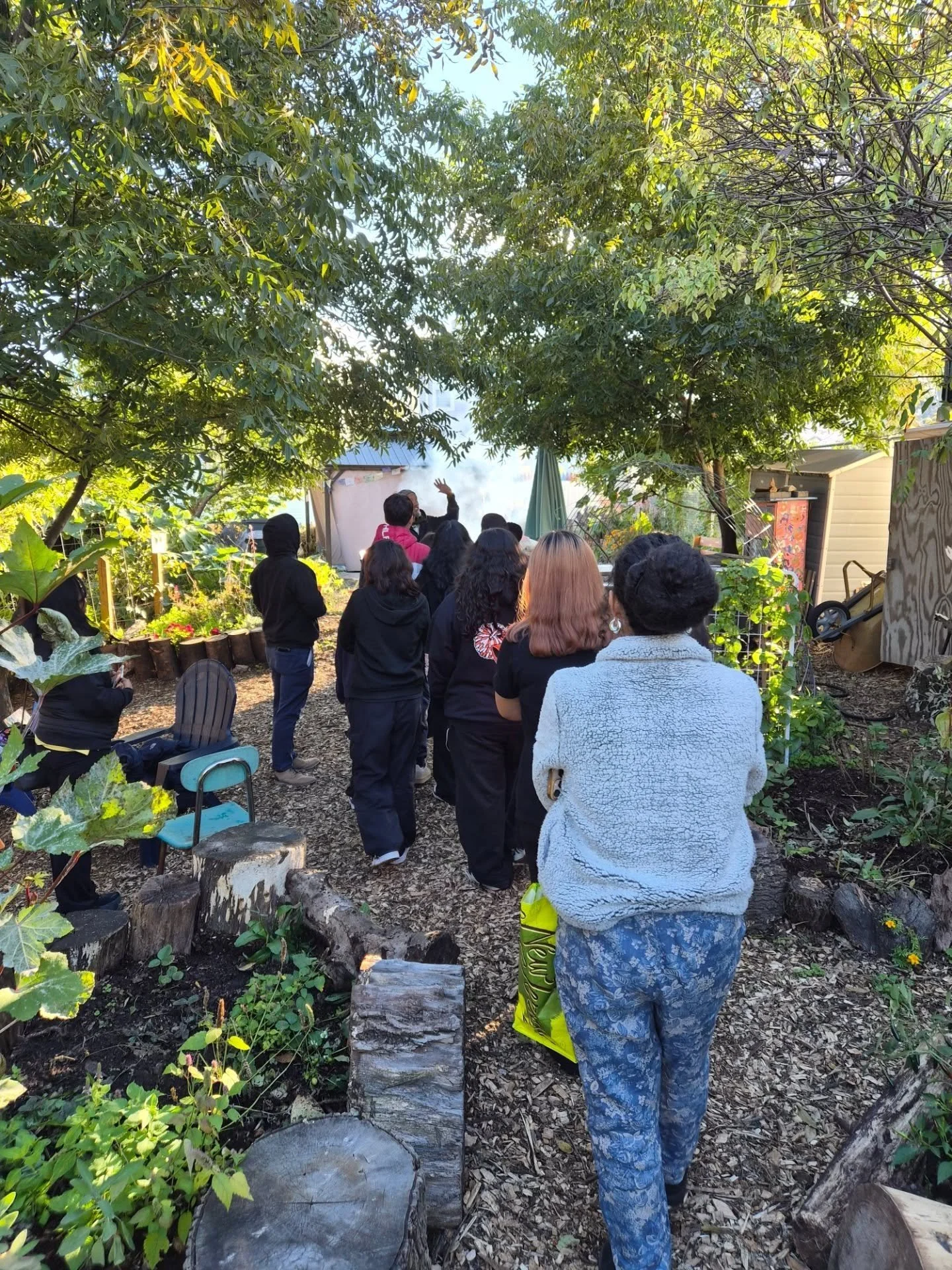 Thank you to West New York high school for coming out to Rabbit Hole Farm this evening and allowing the kids to reconnect with the land. 
We worked on planting grass seeds, bulbs for the upcoming spring. We got the greenhouse ready for the winter and