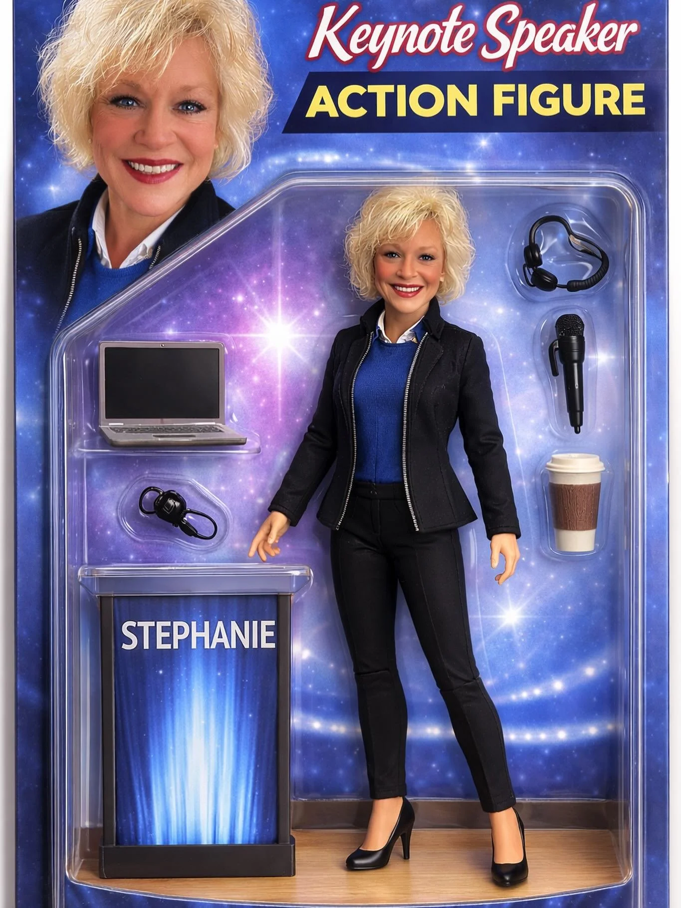 Who knew that keynote speakers could be action figures??? #publicspeaking #keynotespeaker #explore