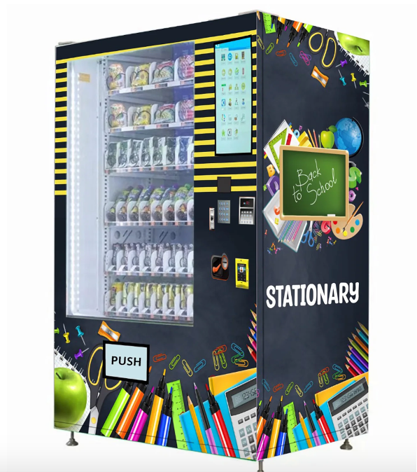 Custom Stationary Vending Machine - QM Distribution