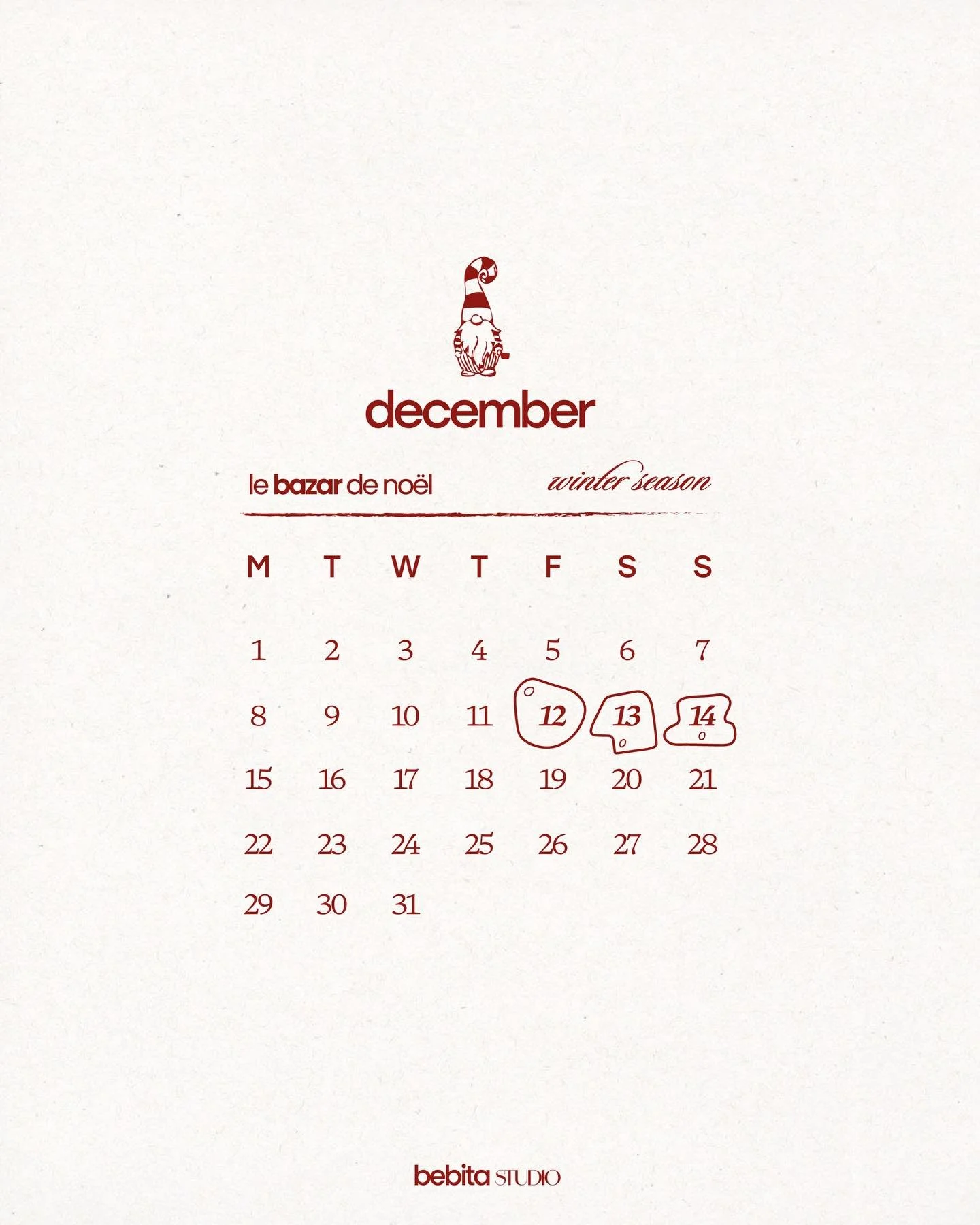 trois jours pour trouver le cadeau parfait 🛒

venez-nous voir au bazar de no&euml;l le 12,13 et 14 d&eacute;cembre pour d&eacute;couvrir notre nouvelle collection 🎅🏼

@le.bazar__ @themdesign.studio