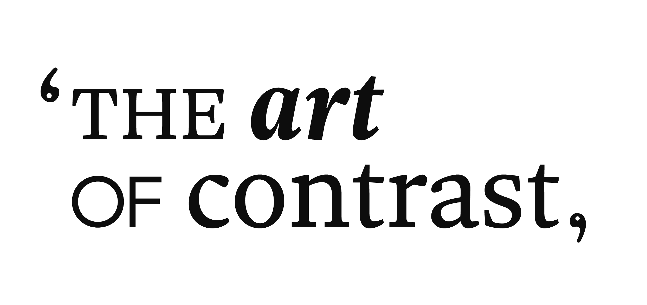 The Art of Contrast  Studio de Design - Bebita Studio Paris