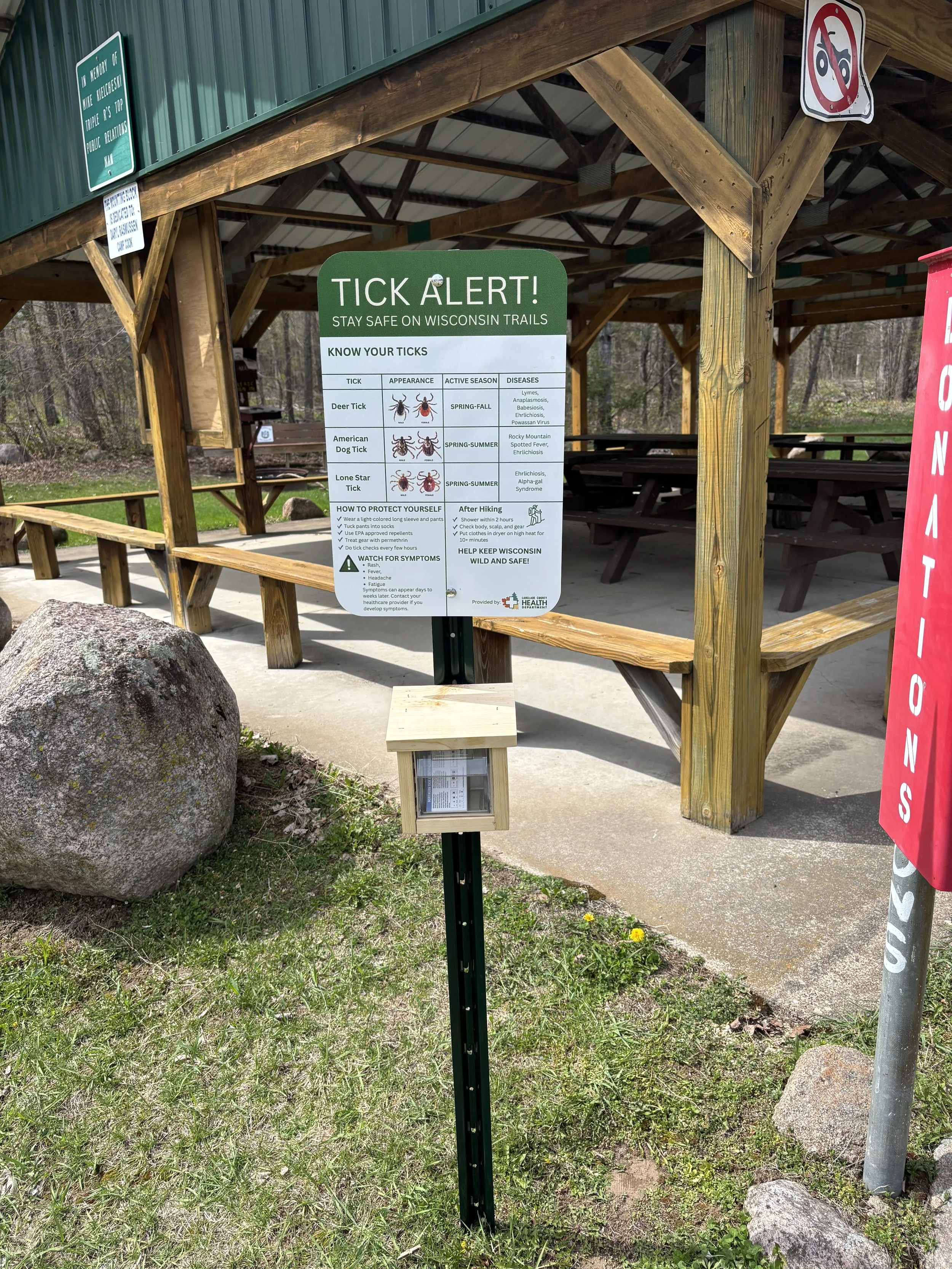Stay Tick Smart: Langlade County Health Department Installs Safety Signs Across County