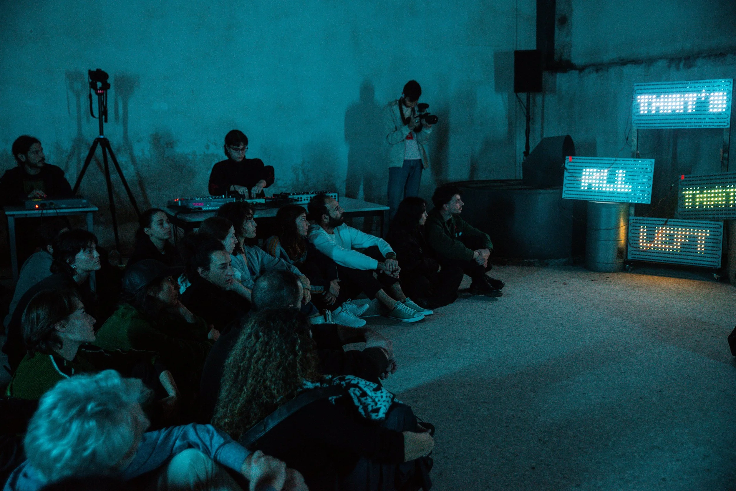 Eleni Roberts Kazouri & Vladimir Babinchuk. "Darkwaves". MIR Festival. Athens, Greece. Photo: Anna Maskava
