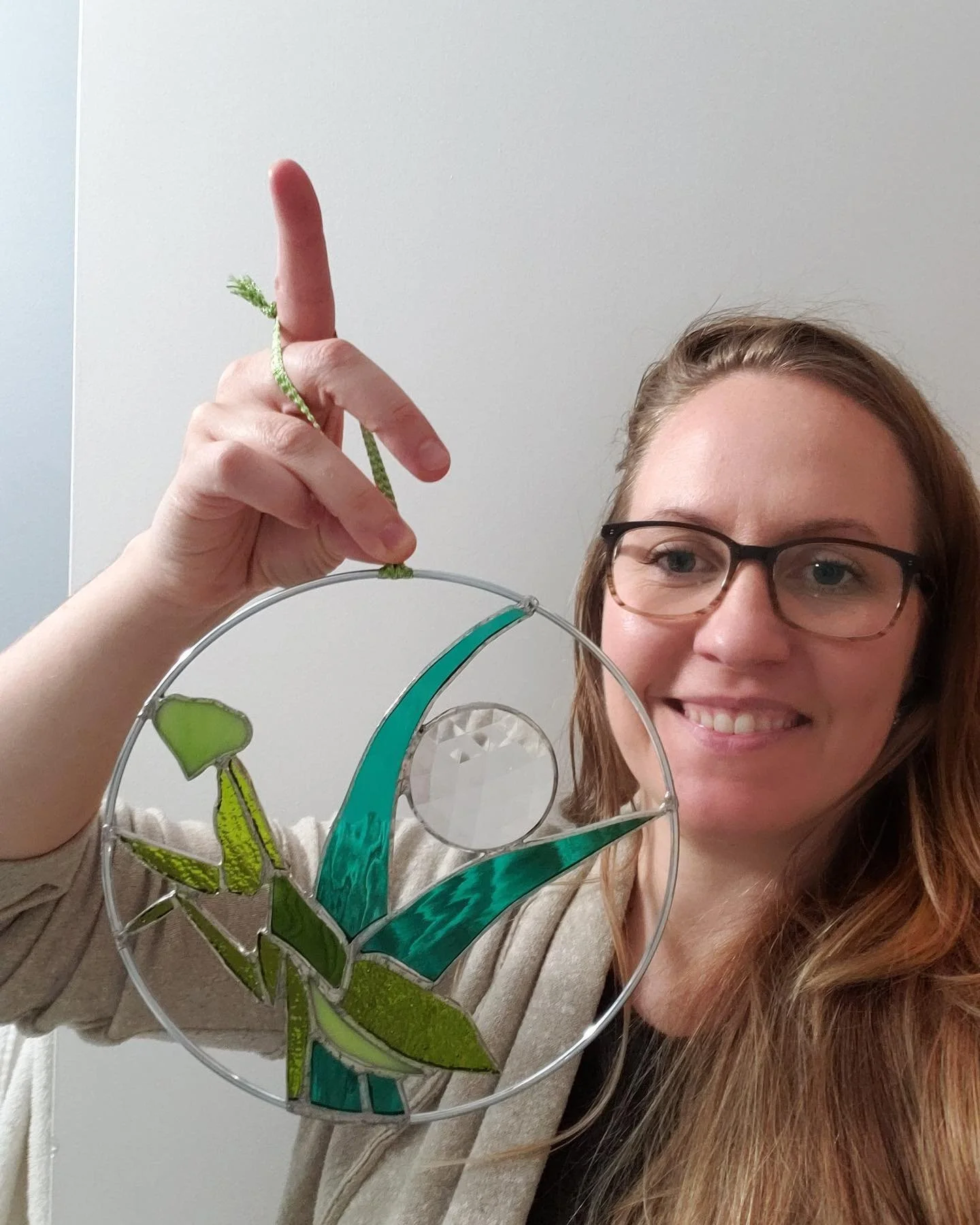 I loved the way this one turned out! The shades of green, the empty space within the circle, the clear prism for a little magic! It came together in a way that made me proud! ππ¦