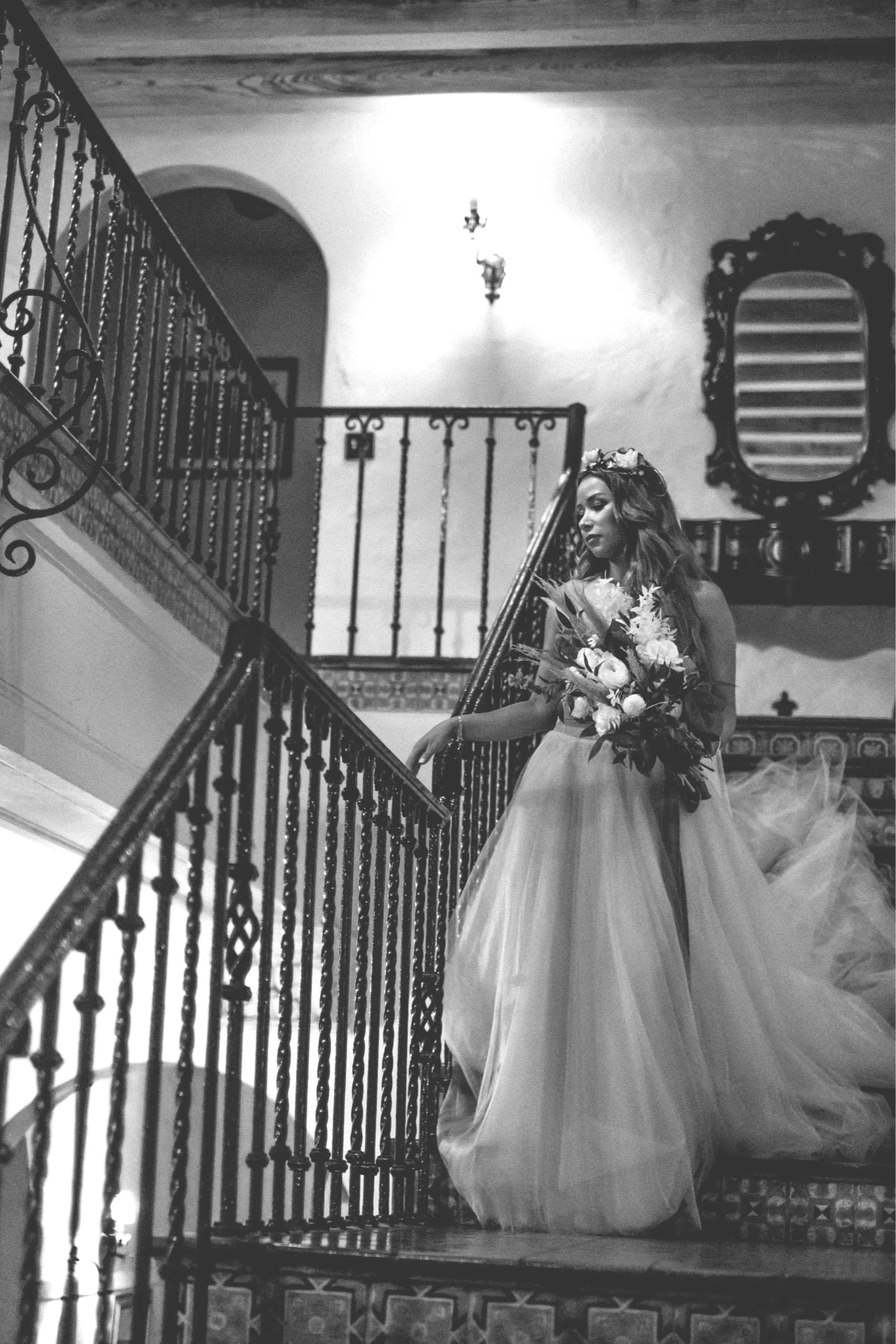 Documentary wedding photography in Miami Florida in black and white
