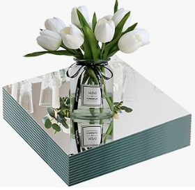 Mirrored Glass Centerpieces