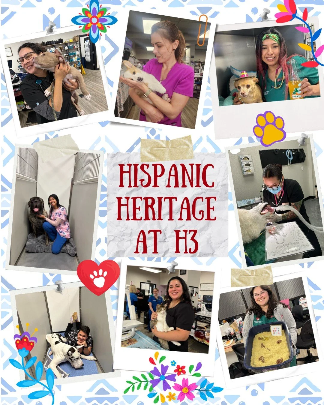 πΎβ¨ As we wrap up Hispanic Heritage Month, we want to take a moment to shine a big, bright spotlight on the amazing Hispanic team members who are the heart and soul of our veterinary urgent care family. ππΆπ±
From the front desk to the exam rooms,