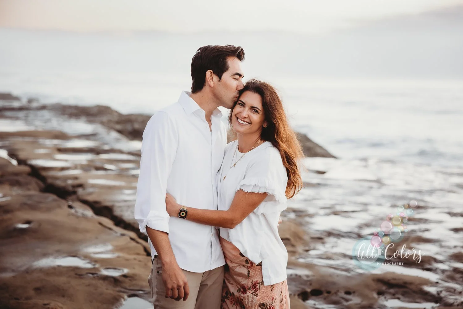 Romantic couple on the beach