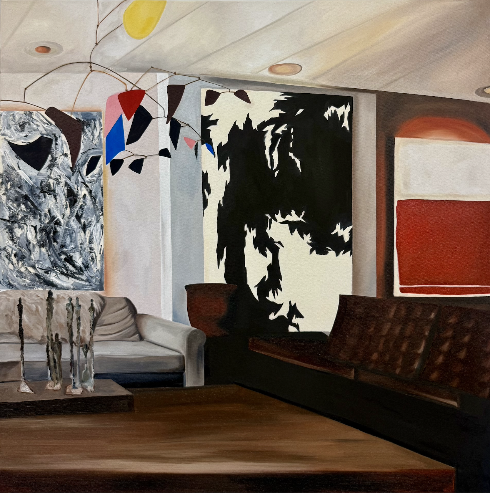 "Untitled" (2025). Oil on canvas. 30 x 30 inches.