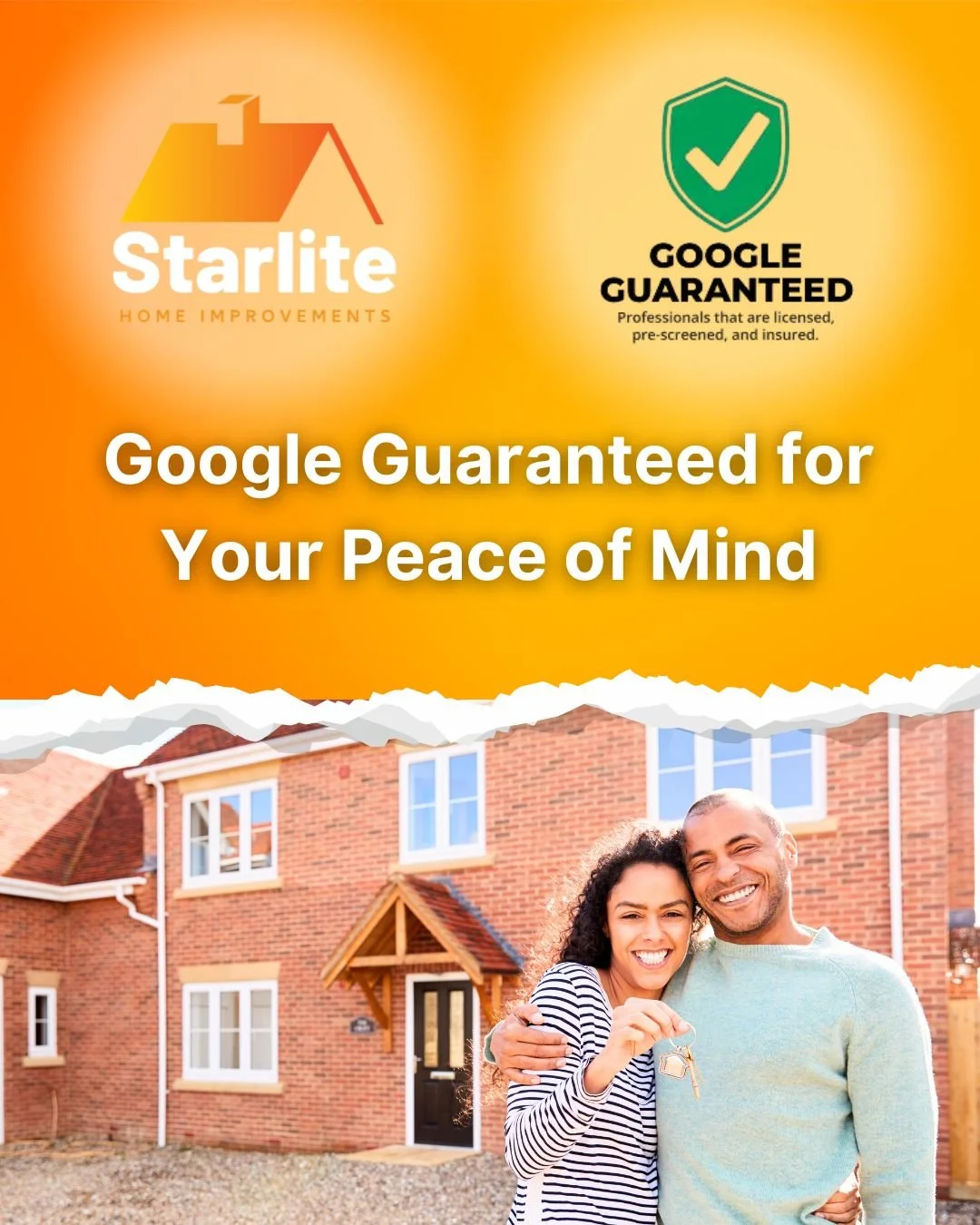 We&rsquo;re now Google Guaranteed ✅

Google has officially verified and approved Starlite Home Improvements as a trusted installer. This means when you book with us, your project is backed by Google&rsquo;s own guarantee &mdash; plus our CERTASS regi