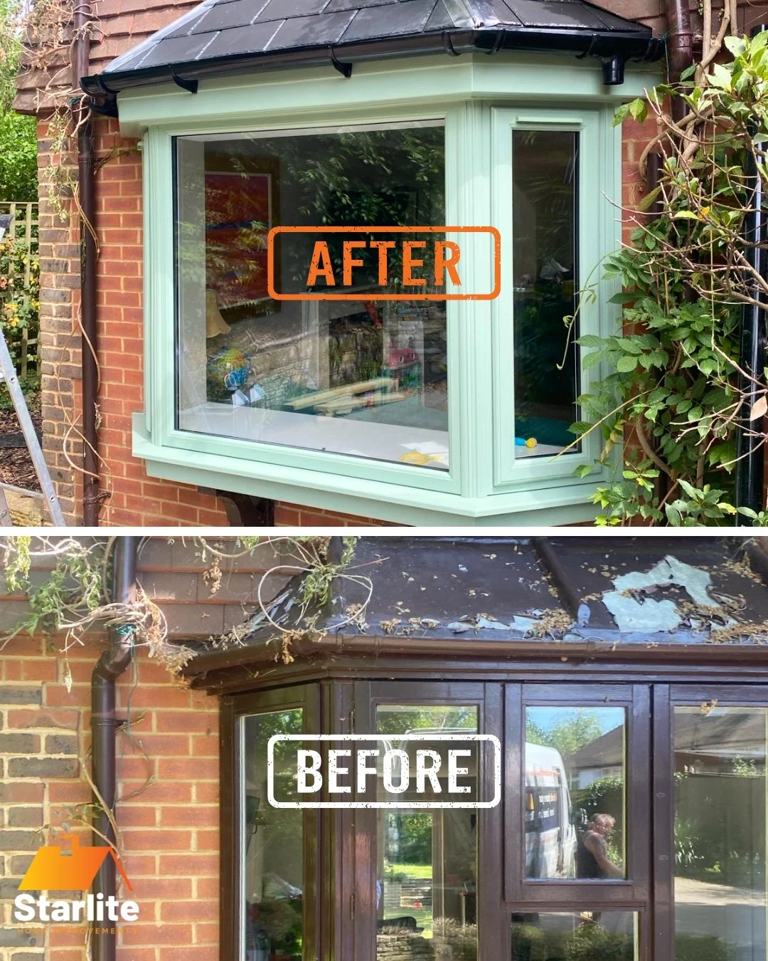 🏡 Swipe to see this incredible transformation...

What started as a tired bay window with a deteriorating roof structure is now a stunning feature that completely changes the look of this home.

Our team stripped everything back, rebuilt the roof st