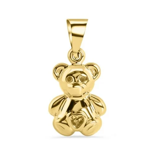 MØNARQ™ 14K GOLD TEDDY BEAR PENDANT