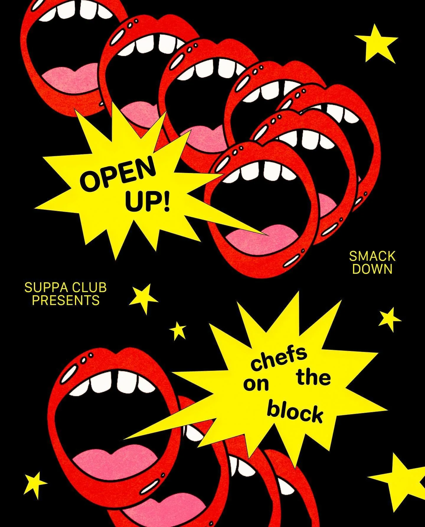 next week is the pilot launch of SMACKDOWN *screaming crying throwing up* and I&rsquo;m so excited to introduce the series FIRST competitors @amanos.la &amp; @aishablvck_ 🌟🍽️🥂

don&rsquo;t even ask about seats bc they are FILLED! I reached out to 