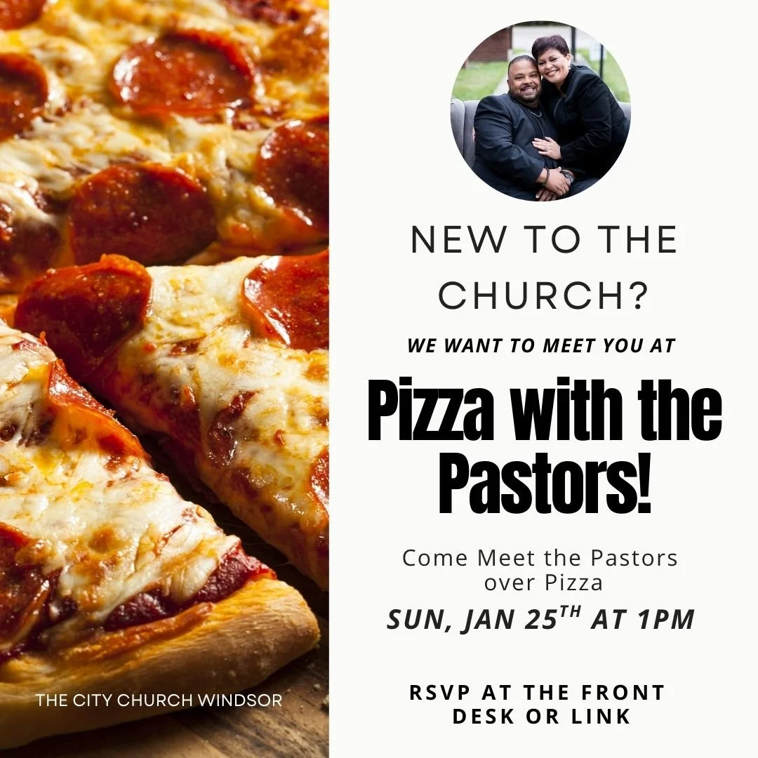 Pizza with the Pastors on Jan. 25th, 2026