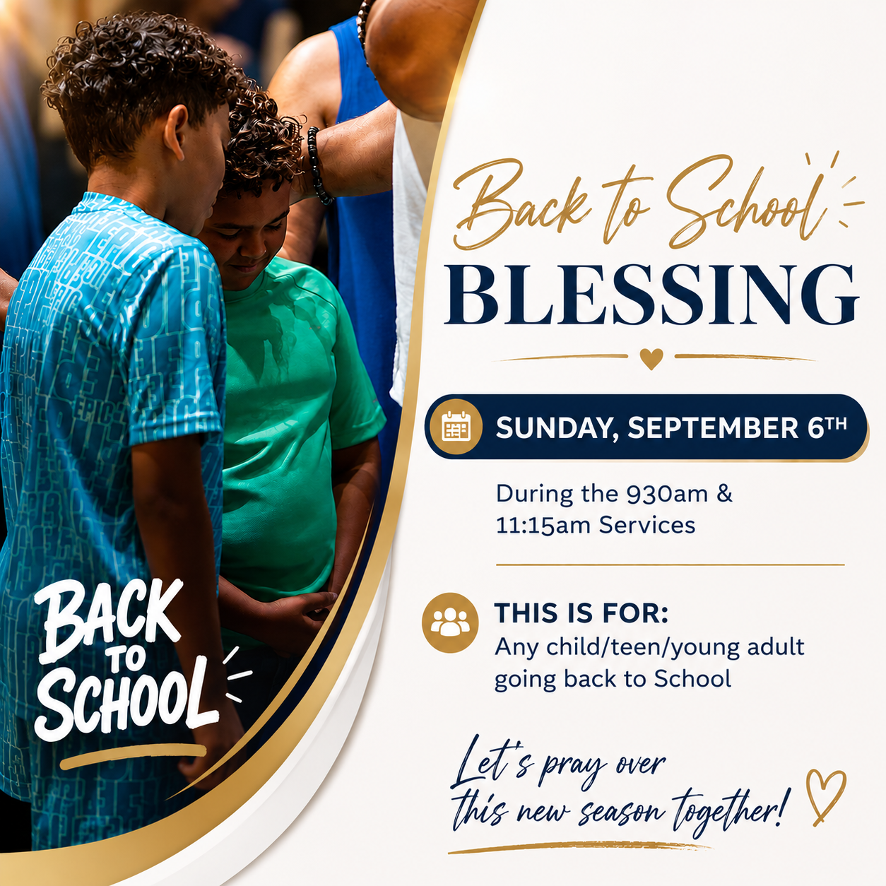 Back to School Blessing