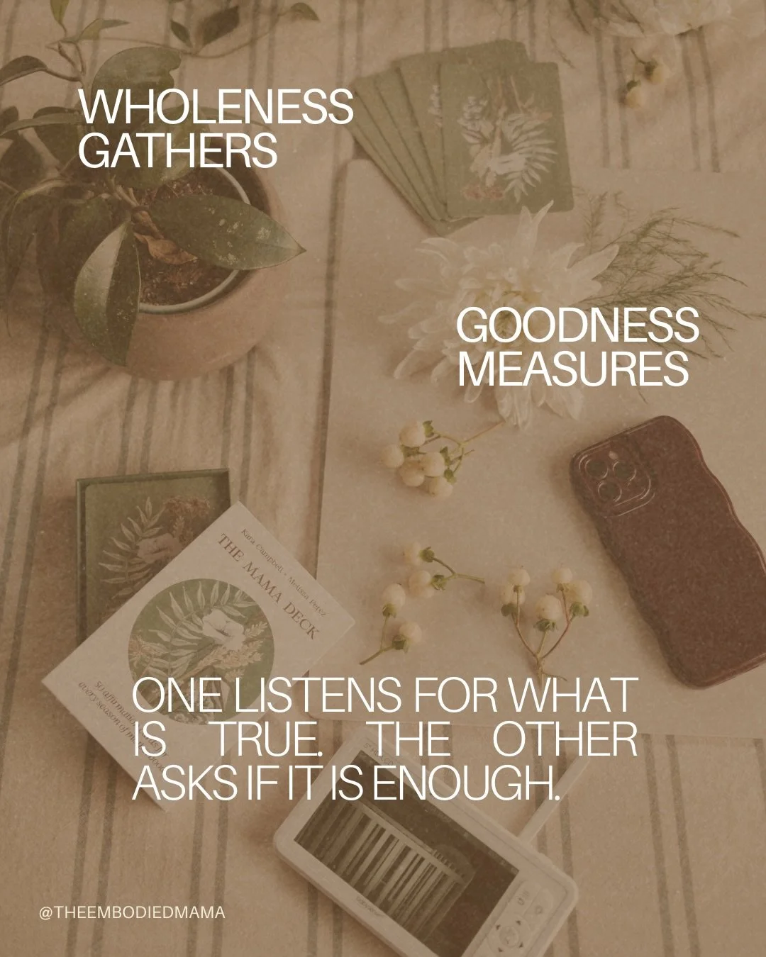 One of our favorite quotes is by Carl Jung: &ldquo;I&rsquo;d rather be whole than good.&rdquo; That line has stayed with us because of what it awakened in our own journeys of deconstruction and remembering ourselves. It helped us to see how much of w