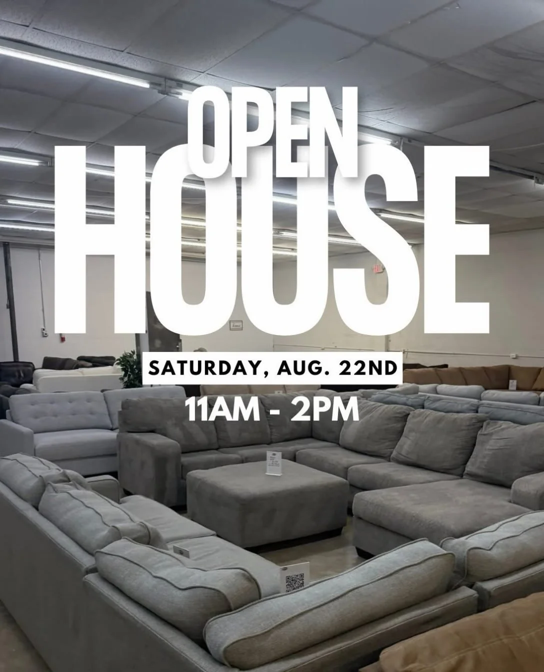 This Saturday...

August 22nd. No appointment is needed.

Pop in between 11am-2pm.

This warehouse will be PACKED for you all by then. 

Message me &ldquo;OPEN HOUSE&rdquo; for address &amp; directions.