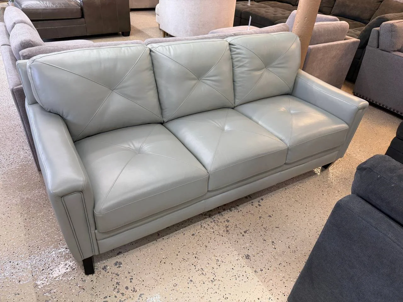 Atmore Top Grain Leather Sofa - $599 