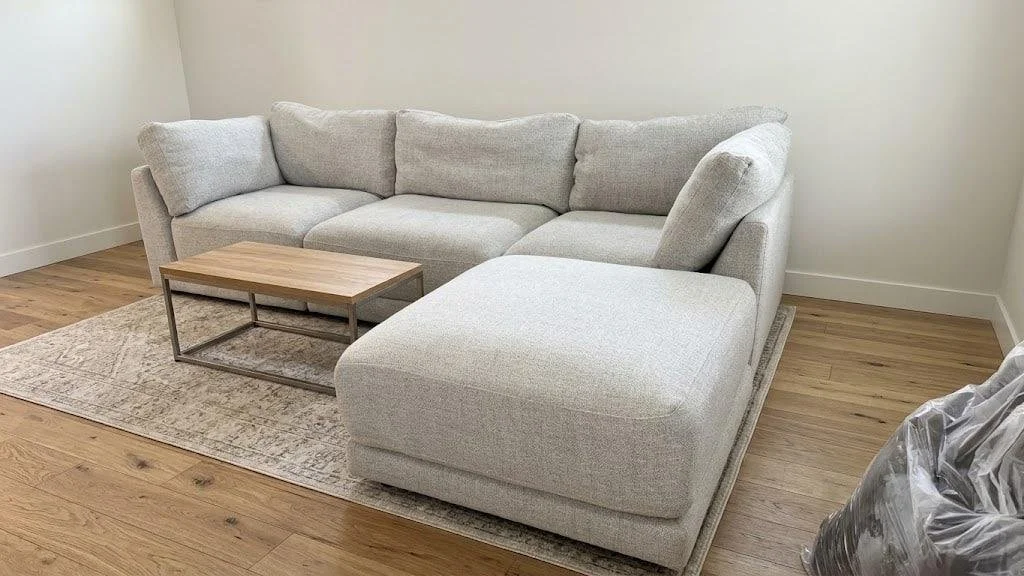 Aiden & Ivy 4pc Light Gray Modular Sectional Couch - $899