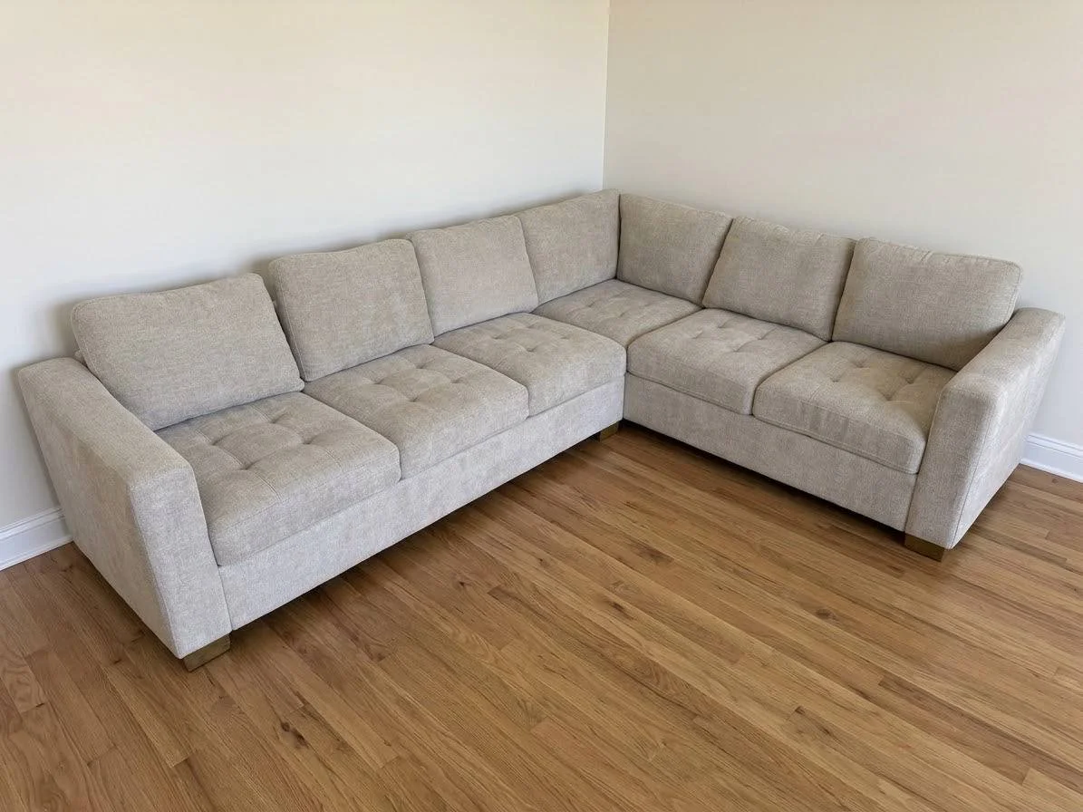Thomasville Ellsford Beige 2pc Sectional Couch - $850