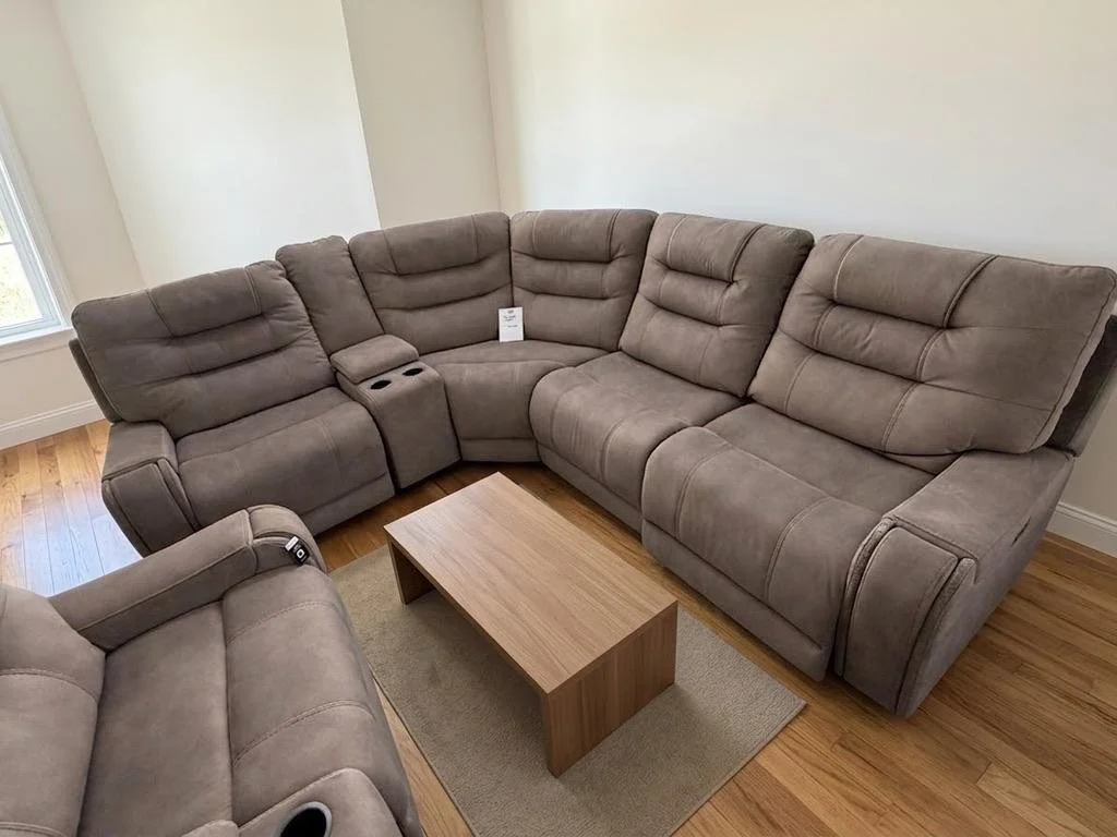 Barcalounger Carmelo Fabric Power Reclining Sectional Couch - $1,350