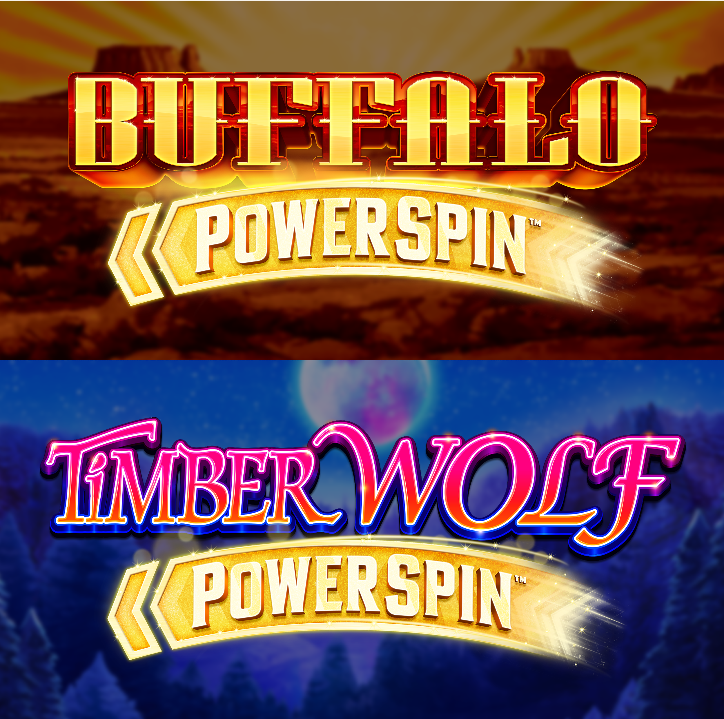 Buffalo and TimberWolf PowerSpin Logos