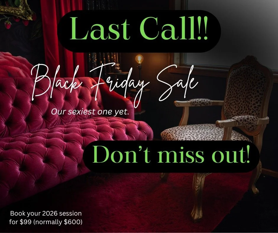 BABE &mdash; this is it.

Cyber Monday is the FINAL DAY to book your 2026 boudoir session for $99.

After tonight&hellip; everything goes back to normal pricing.

🪩 $500 print credit
💗 free 2026 mini + 2 digitals

Choose yourself.
Choose confidence