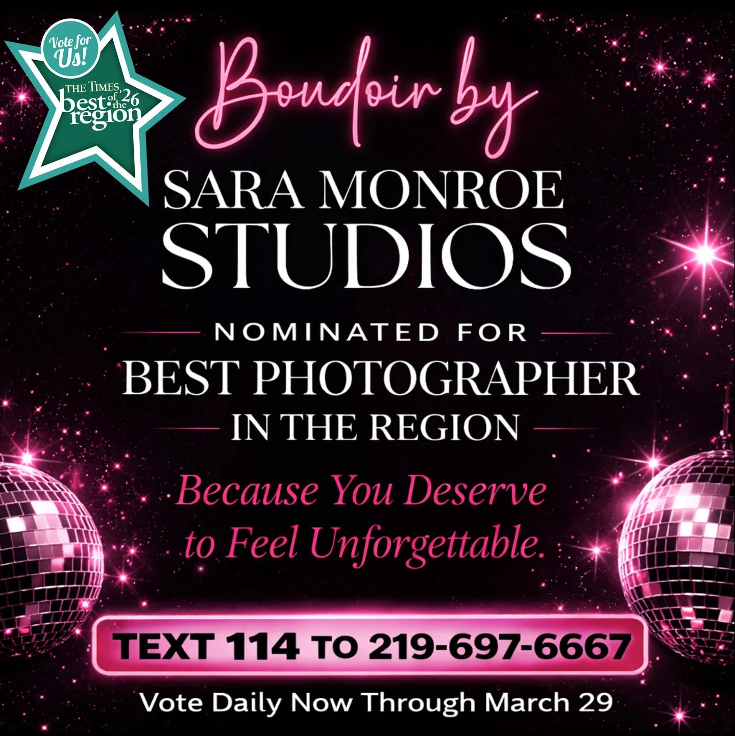 𝙒𝙚 𝙬𝙚𝙧𝙚 𝙣𝙤𝙢𝙞𝙣𝙖𝙩𝙚𝙙 𝙛𝙤𝙧 𝙍𝙚𝙜𝙞𝙤𝙣𝙨 𝘽𝙚𝙨𝙩 𝘽𝙤𝙪𝙙𝙤𝙞𝙧 𝙋𝙝𝙤𝙩𝙤𝙜𝙧𝙖𝙥𝙝𝙚𝙧 𝟮𝟬𝟮𝟲 👑

And I&rsquo;m honestly sitting here feeling so proud.

This studio was built from a dream, a leap of faith, and a whole lot of courag