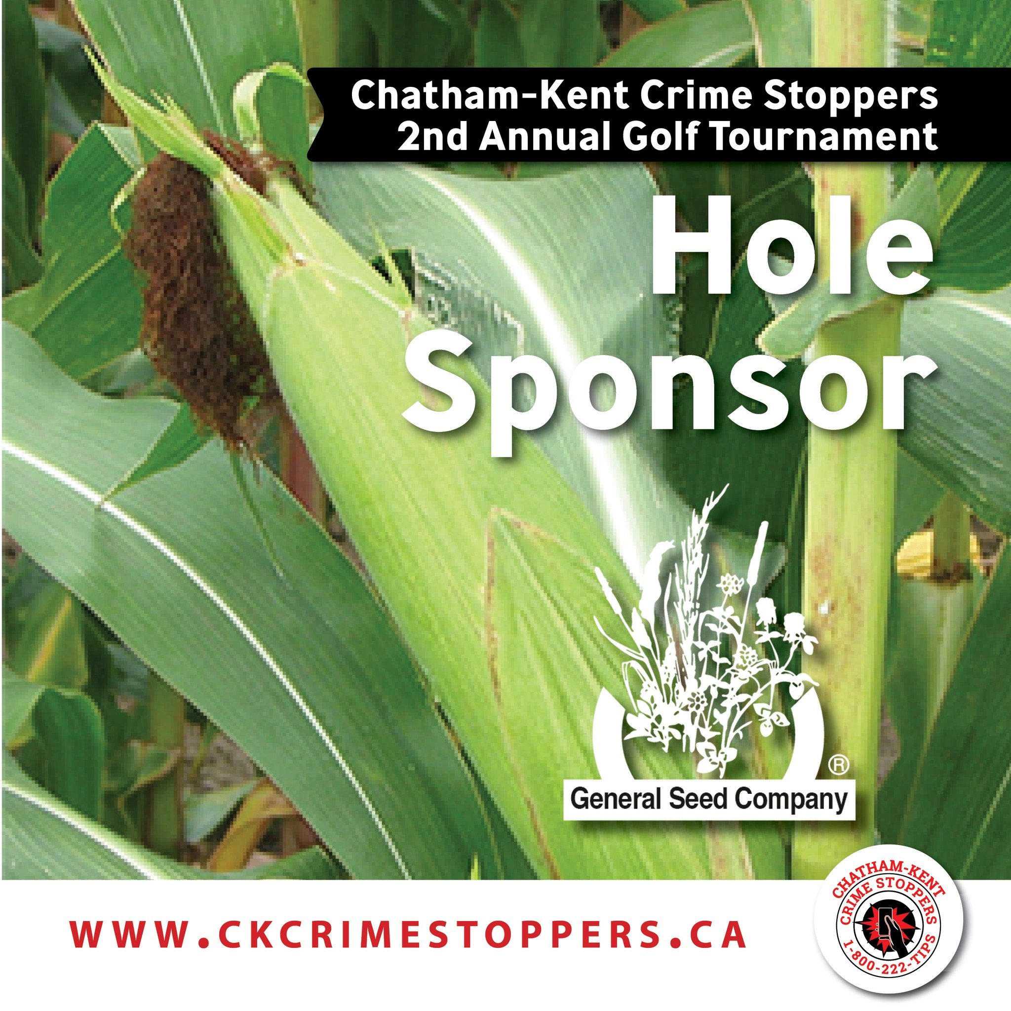 2nd Annual CK Crime Stoppers Golf Tournament Sponsor: General Seed Company

General Seed was established in 1965, which specializes in Forage, Turf, Cover Crops, and Silage Corn.

⛳️Become a sponsor and help the community⛳️
You can sponsor a hole, a 