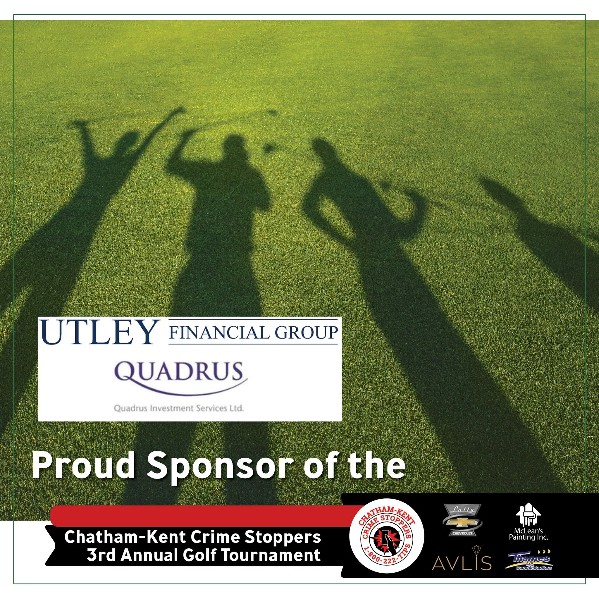 Dianne Downie, CFP Utley Financial Group is a hole sponsor for the 2026 Chatham-Kent Crime Stoppers Golf Tournament! We really appreciate their support. Learn more about them and all of our amazing sponsors: https://www.ckcrimestoppers.ca/2026-golf-t