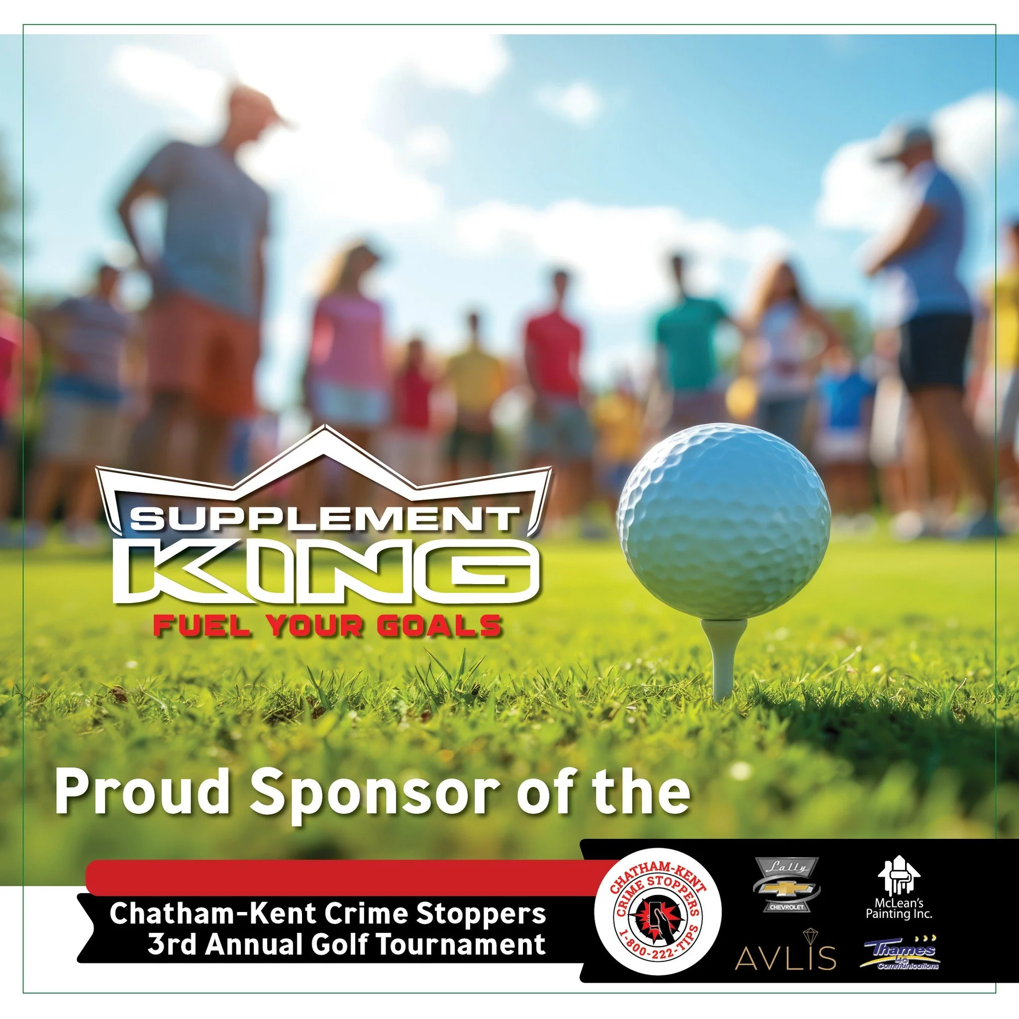 Supplement King Chatham is a hole sponsor for the 2026 Chatham-Kent Crime Stoppers Golf Tournament! We really appreciate their support. Learn more about them and all of our amazing sponsors: https://www.ckcrimestoppers.ca/2026-golf-tournament-sponsor