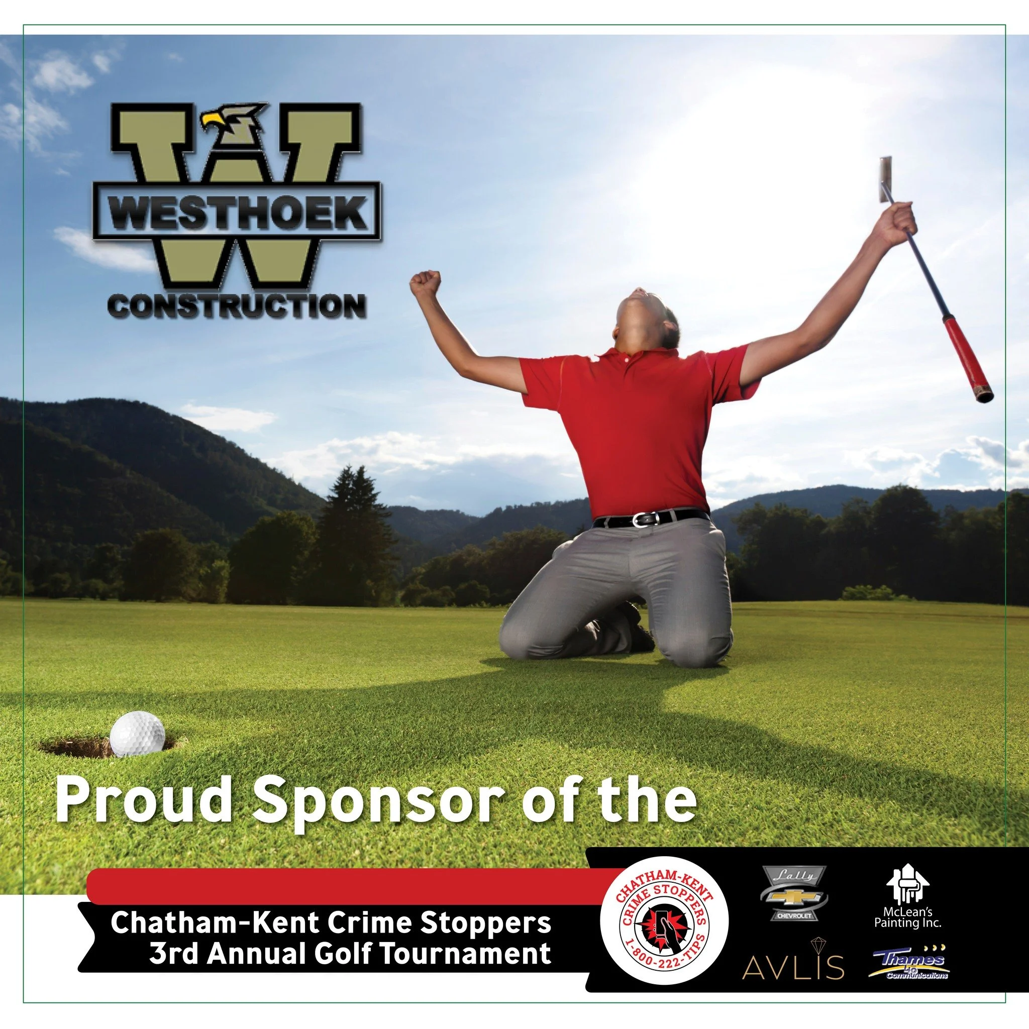 Westhoek Construction is a hole sponsor for the 2026 Chatham-Kent Crime Stoppers Golf Tournament! We really appreciate their support. Learn more about them and all of our amazing sponsors: https://www.ckcrimestoppers.ca/2026-golf-tournament-sponsors
