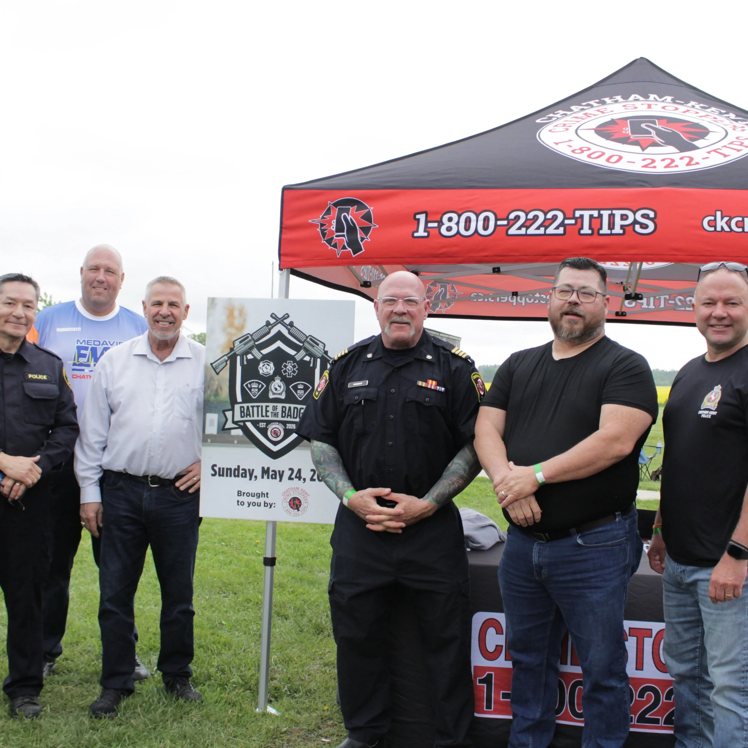 UNITED IN COMMUNITY, FRIENDLY IN COMPEITION: BATTLE OF THE BADGES RAISES $14,000

Chatham-Kent&rsquo;s frontline First Responder services come together in a first-of-its-kind fundraiser!

In an unprecedented show of community spirit and inter-agency 