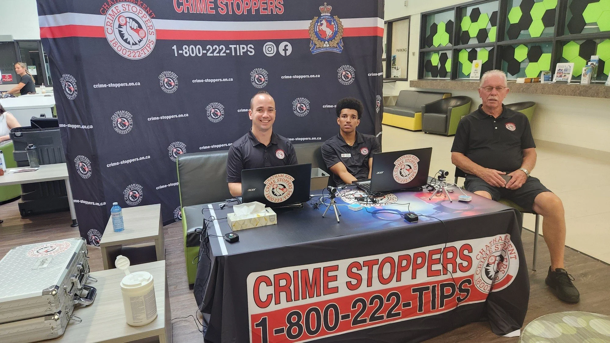 Finger print clinic is just inside the doors of St. Clair College. Stop in!