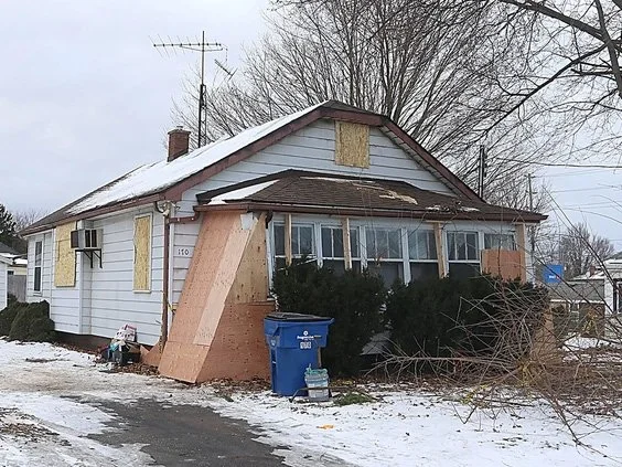 Chatham-Kent police are seeking information from the public regarding an arson investigation launched after this home at 170 Edgar St. in Chatham caught on fire in the early morning of Jan. 18, 2024. (Ellwood Shreve/Chatham Daily News)