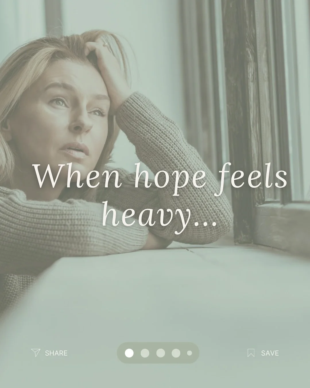 If hope has felt a little heavy lately&hellip; you&rsquo;re not the only one.

Sometimes the bravest thing you can do is keep your heart open when disappointment wants to shut it down.

Hope doesn&rsquo;t always look loud or confident.
Sometimes it l