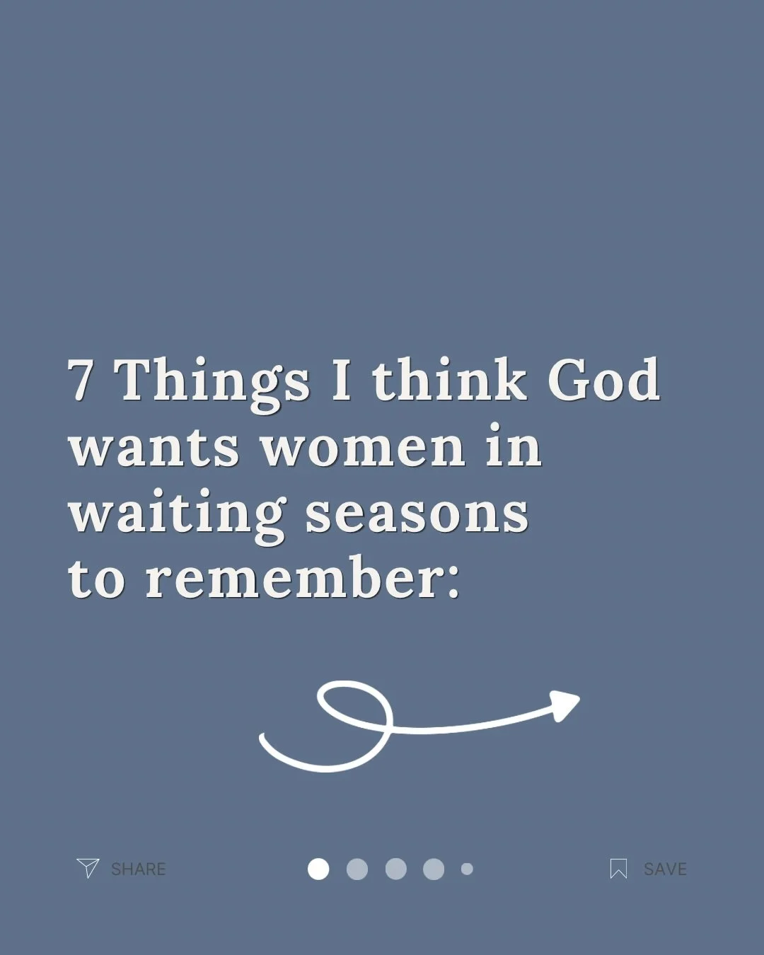 For the woman who feels tired, hidden, discouraged, or stuck in the in-between&hellip;this one is for you. 

A few reminders I think God wants us to hold onto in waiting seasons.

Swipe through if your heart needs borrowed language today. Save this f