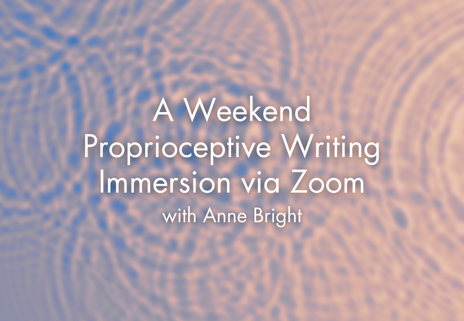 A Weekend PW Immersion via Zoom