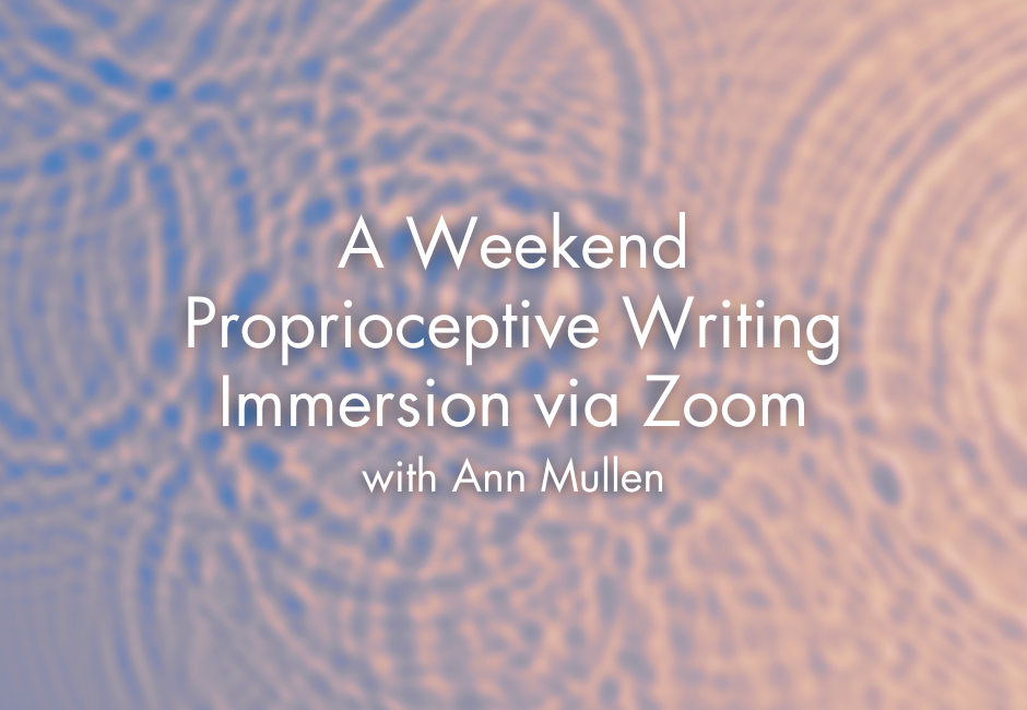 A Weekend PW Immersion via Zoom